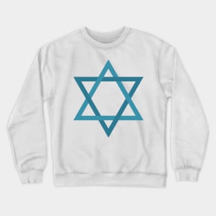 Star of David shape icon in flat design Crewneck Sweatshirt